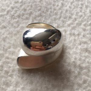 Silpada Sterling Silver Dual Textured Wrap Ring